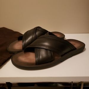 Tod's men's ciabatta leather slides